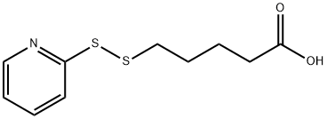 5-(pyridin-2-yldisulfanyl)pentanoic acid Struktur