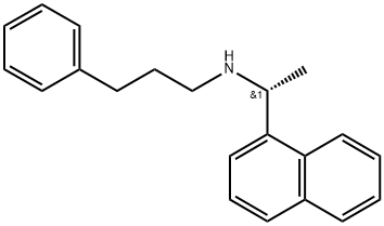 (αR)-α-Methyl-N-(3-phenylpropyl)-1-naphthalenemethanamine Struktur