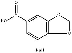 1,3-Benzodioxole-5-sulfinic acid, sodium salt (1:1) Struktur