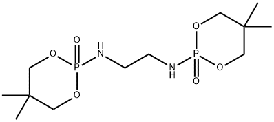 N1,N2-Bis(5,5-dimethyl-2-oxido-1,3,2-dioxaphosphorinan-2-yl)-1,2-ethanediamine Struktur