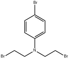 4-Bromo-N,N-bis(2-bromoethyl)benzenamine Struktur