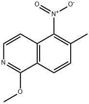 1-methoxy-6-methyl-5-nitroisoquinoline Struktur