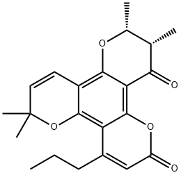 (+)-calanolide D Struktur