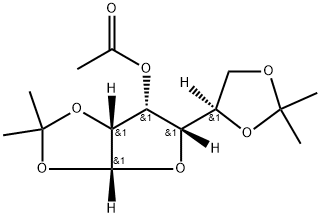 α-D-Gulofuranose, 1,2:5,6-bis-O-(1-methylethylidene)-, 3-acetate Struktur