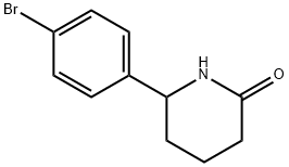 2-Piperidinone, 6-(4-bromophenyl)- Struktur