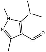 5-(dimethylamino)-1,3-dimethyl-1H-pyrazole-4-carbaldehyde Struktur