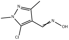 N-[(5-chloro-1,3-dimethyl-1H-pyrazol-4-yl)methylidene]hydroxylamine Struktur