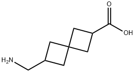 Spiro[3.3]heptane-2-carboxylic acid, 6-(aminomethyl)- Struktur