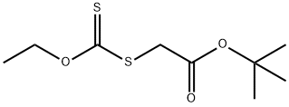 Acetic acid, 2-[(ethoxythioxomethyl)thio]-, 1,1-dimethylethyl ester Struktur