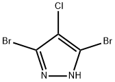 1H-Pyrazole, 3,5-dibromo-4-chloro- Struktur