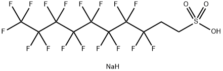 3,3,4,4,5,5,6,6,7,7,8,8,9,9,10,10,10-Heptadecafluoro-1-decanesulfonic Acid, Sodium Salt (in 50ug/mL) Struktur