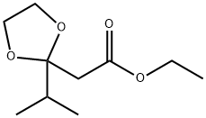 ethyl 2-(2-isopropyl-1,3-dioxolan-2-yl)acetate Struktur