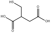 Butanedioic acid, 2-(mercaptomethyl)- Struktur