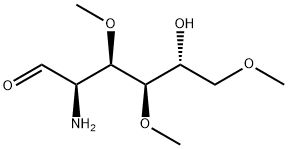 2-Amino-2-deoxy-3,4,6-tri-O-methyl-D-glucose Struktur