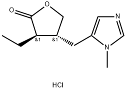 beta-pilocarpine hydrochloride Struktur