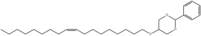 1,3-Dioxane, 5-[(9Z)-9-octadecen-1-yloxy]-2-phenyl- Struktur