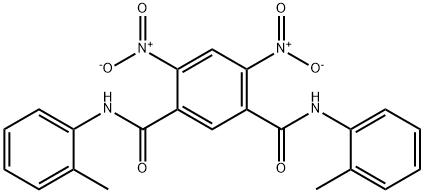 1-N,3-N-bis(2-methylphenyl)-4,6-dinitrobenzene-1,3-dicarboxamide Struktur