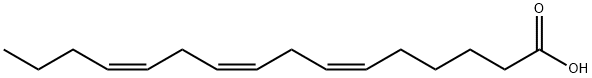 6,9,12-Hexadecatrienoic acid, (6Z,9Z,12Z)- Struktur