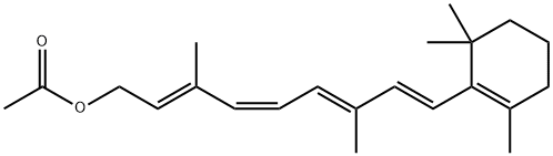 Retinol, 15-acetate, 11-cis- Struktur