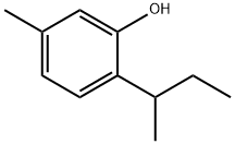 Phenol, 5-methyl-2-(1-methylpropyl)- Struktur