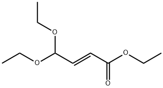 2-Butenoic acid, 4,4-diethoxy-, ethyl ester, (2E)- Struktur