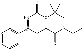 (S)-ethyl 4-(tert-butoxycarbonyl)-4-phenylbutanoate Struktur