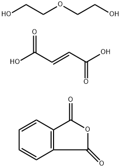 2-Butenedioic acid(E)-,polymer with 1,3-isobenzofurandione and 2,2'-oxybis(ethanol) Struktur