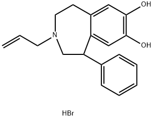 (±)-SKF-77434  hydrobromide,  (±)-7,8-Dihydroxy-3-allyl-1-phenyl-2,3,4,5-tetrahydro-1H-3-benzazepine  hydrobromide Struktur