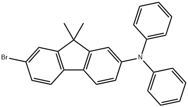 2-bromo-7-N,N’-diphenylamino-9,9’-dimethyl-9H-fluorene Struktur