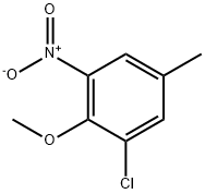 2-Chloro-4-methyl-6-nitroanisole Struktur