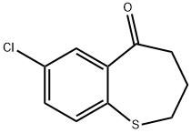 7-chloro-2,3,4,5-tetrahydro-1-benzothiepin-5-one Struktur