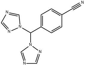 Benzonitrile, 4-[bis(1H-1,2,4-triazol-1-yl)methyl]- Struktur