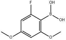 (2-Fluoro-4,6-dimethoxyphenyl)boronic acid Struktur