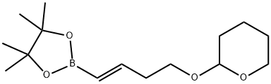 2H-Pyran, tetrahydro-2-[[(3E)-4-(4,4,5,5-tetramethyl-1,3,2-dioxaborolan-2-yl)-3-buten-1-yl]oxy]- Struktur