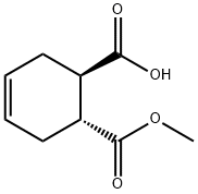 4-Cyclohexene-1,2-dicarboxylic acid, 1-methyl ester, (1R,2R)- Struktur