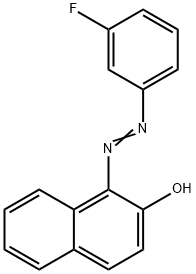 2-Naphthalenol, 1-[2-(3-fluorophenyl)diazenyl]- Struktur