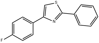 Thiazole, 4-(4-fluorophenyl)-2-phenyl- Struktur