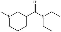 3-Piperidinecarboxamide, N,N-diethyl-1-methyl- Struktur