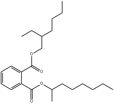 (2-Ethyl-1-hexyl)-n-octyl phthalate Struktur