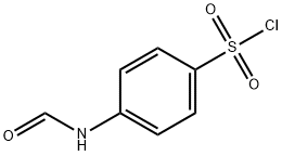 Benzenesulfonyl chloride, 4-(formylamino)- Struktur