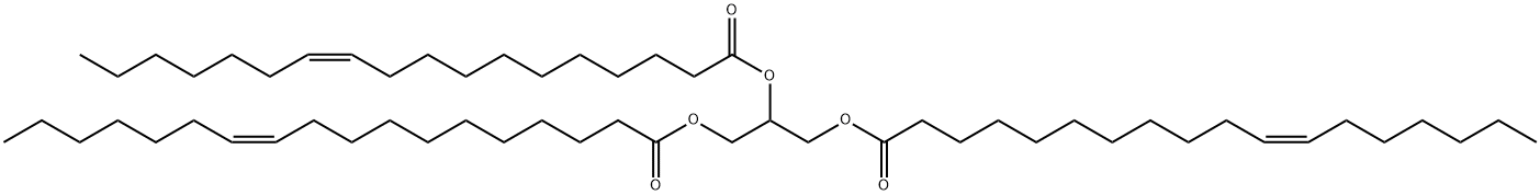 11-Octadecenoic acid, 1,1',1''-(1,2,3-propanetriyl) ester, (11Z,11'Z,11''Z)- Struktur