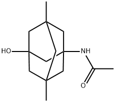 Acetamide, N-(3-hydroxy-5,7-dimethyltricyclo[3.3.1.13,7]dec-1-yl)- Struktur