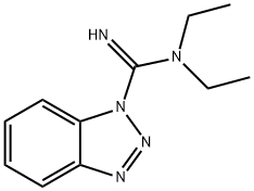 1H-Benzotriazole-1-carboximidamide, N,N-diethyl- Struktur