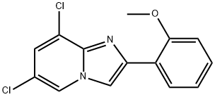 Imidazo[1,2-a]pyridine, 6,8-dichloro-2-(2-methoxyphenyl)- Struktur