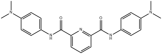 N~2~,N~6~-bis[4-(dimethylamino)phenyl]-2,6-pyridinedicarboxamide Struktur