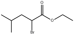 Pentanoic acid, 2-bromo-4-methyl-, ethyl ester Struktur