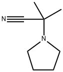 2-methyl-2-pyrrolidin-1-ylpropanenitrile Struktur