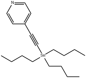 Pyridine, 4-?[2-?(tributylstannyl)?ethynyl]?- Struktur