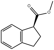 1H-Indene-1-carboxylic acid, 2,3-dihydro-, methyl ester, (1S)- Struktur