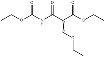 2-Propenoic acid, 3-ethoxy-2-[[(ethoxycarbonyl)amino]carbonyl]-, ethyl ester Struktur